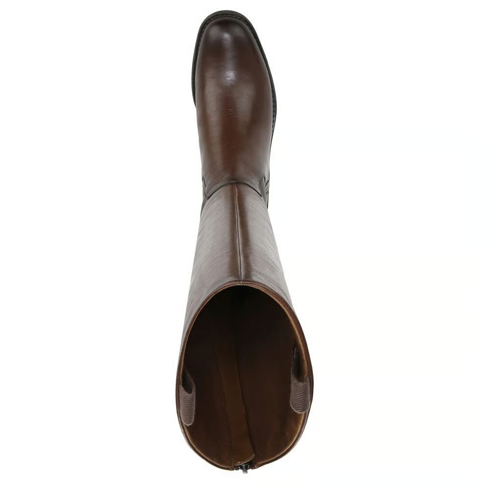 Franco Sarto Meyer Knee High Dark Brown Leather Riding Boots Sz 9 / 40 - Picture 6 of 8